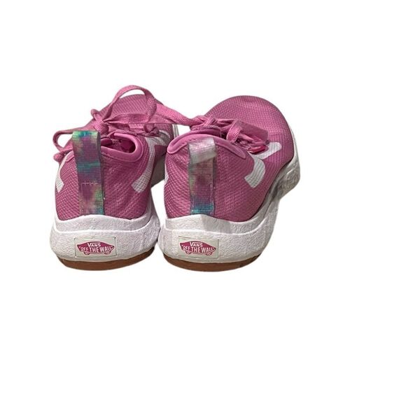 Pink and white kids Vans lowtop lightweight sneakers size 1.5 - Picture 3 of 7